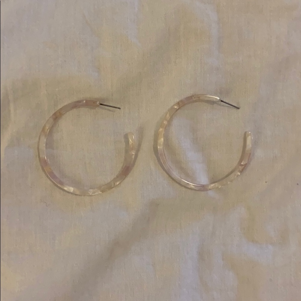 Tortoise Hoop Earrings - Picture 3 of 3